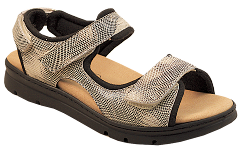 Pilgrim Women Sandals -D1118 Rejuve - Beige Snake