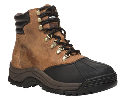 Propet's Men Winter Boot - Blizzard Mid Lace M3789- Brown/Black