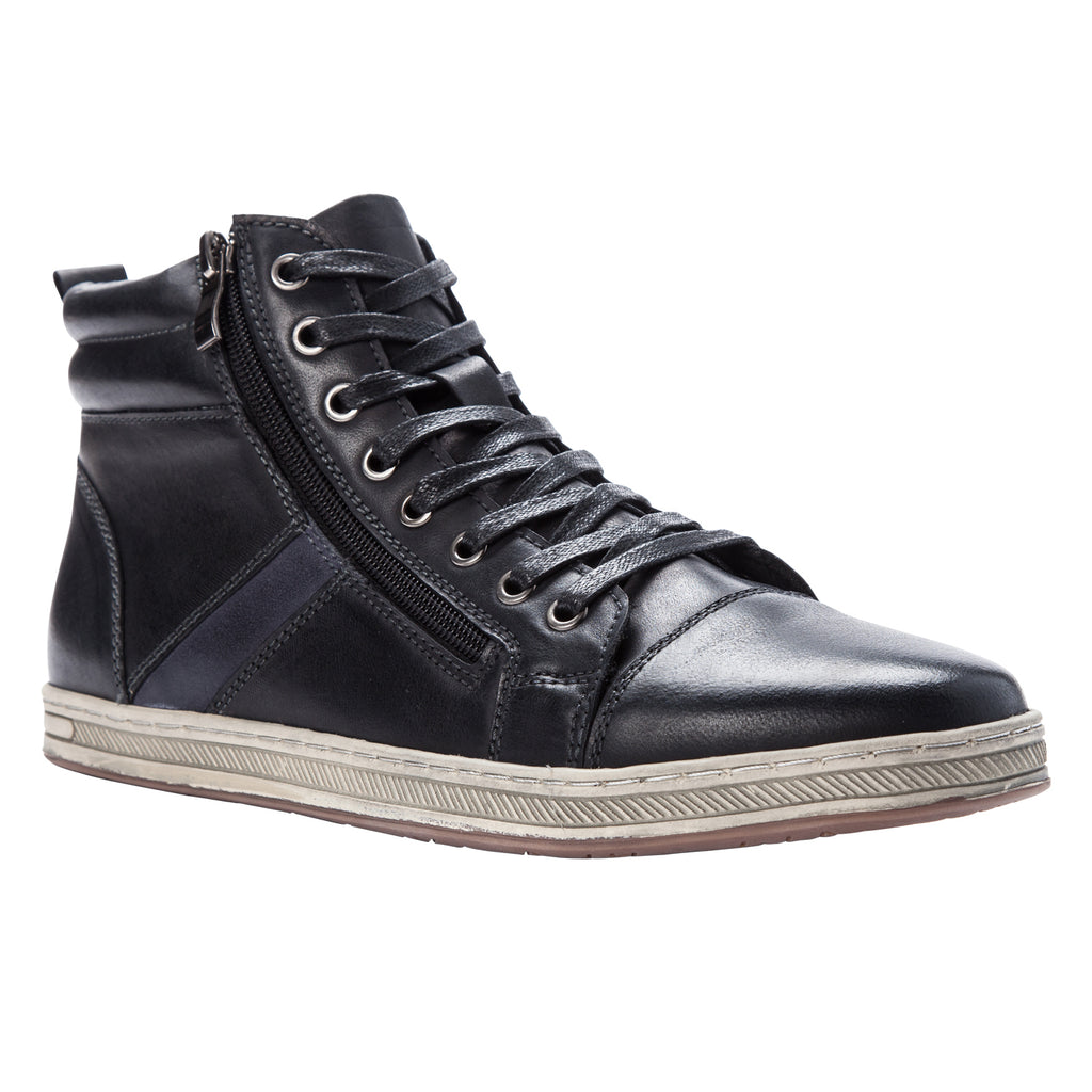 Propet Lucas Hi Leather Boots Shoes Black - Men’s Size 13 - MCV042L - X 3E MBA033L_CliffWalker_Tall_Strap  main image 4