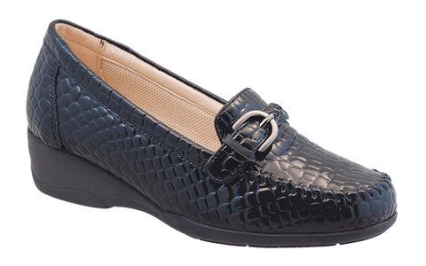 Pilgrim Women Dress Shoes - Claire W3131 - Black Croc