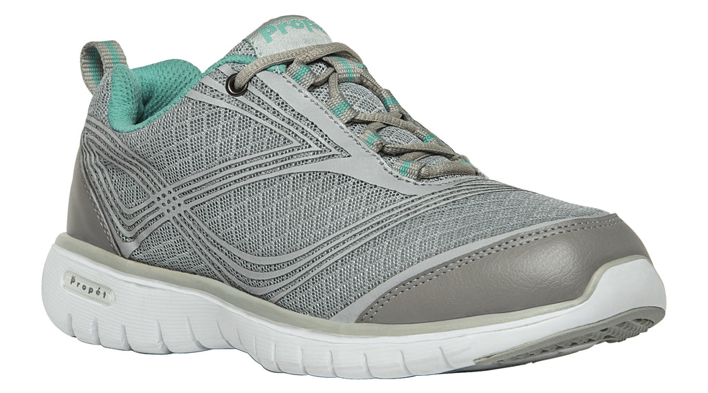 Propet Women's Walking Shoe- Travelite W3247- Silver – Comfy Shoes