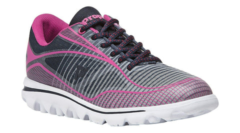 Propet Women Active Walking Shoes - Billie W5100 - Navy/Pink