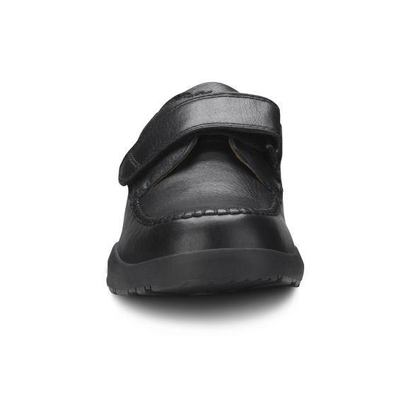 Dr Comfort Scott Men\'s 12 Comfort Shoes Black Leather Adjustable Dr. Comfort Scott Men main image 4