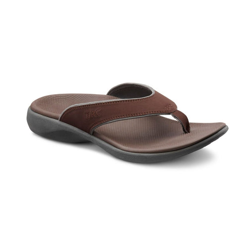 Dr. Comfort Men Ortho Sandals- Collin - Chocolate