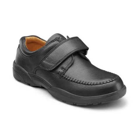 dr. comfort classic men's dress shoe Dr. Comfort Douglas Men's Casual Shoe - Black