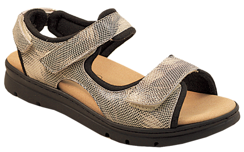 Pilgrim Women Sandals -D1118  Rejuve - Beige Snake