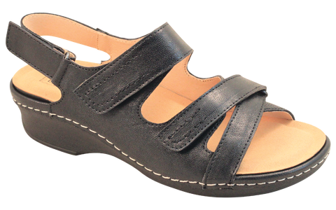 Pilgrim Women Sandals -D1121 Rebound - Black
