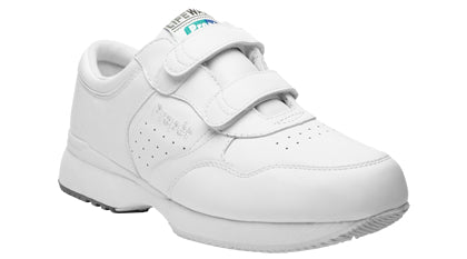 Propet's Men Diabetic Walking Shoes - Lifewalker Strap M3705- White