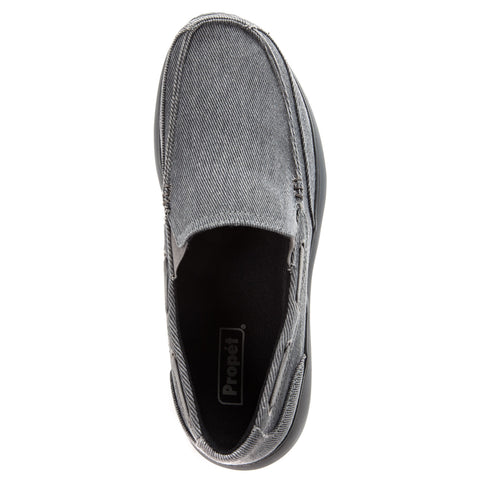 Propét Size 15 M (D) Men\'s Viasol MCX044C Grey Gray Slip On Canvas Shoes VGUC MCX044C_Viasol_GRY_OV__00218.  main image 3