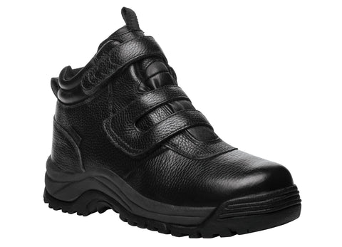 Propet's Men Diabetic Winter Boots- Cliff Walker Strap MPRX85 - Black
