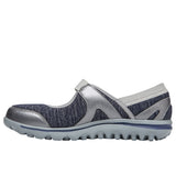 Propet Women Diabetic Mary Jane Shoes - Onalee WAA003J - Blue/Silver