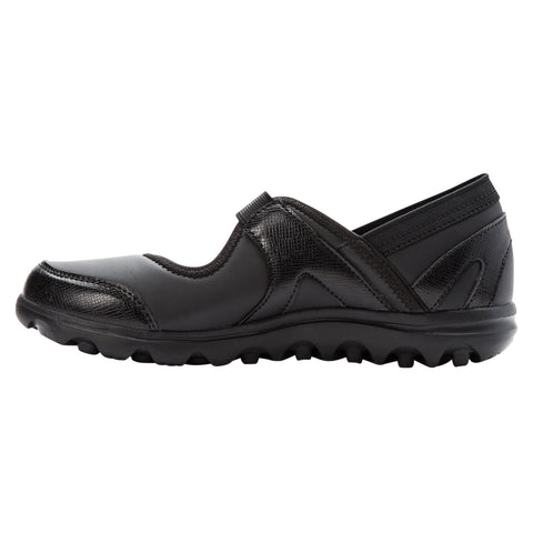 Propet Women Diabetic Mary Jane Shoes Onalee WAA003P All Black