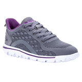 Propet Women's TravelActiv Axial WAT092M- Grey/Purple