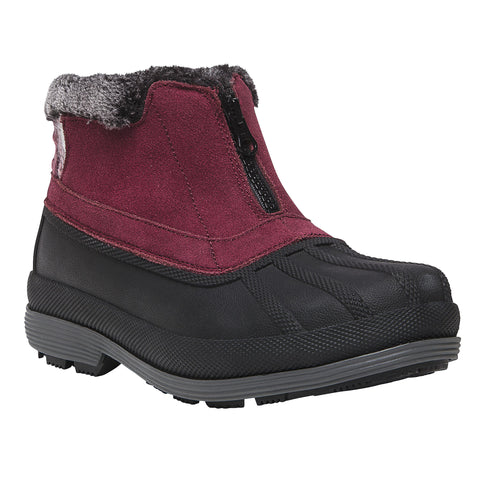 Propet Women Lumi Ankle Zip WBX012S - Insulated Waterproof Winter Booties -Berry