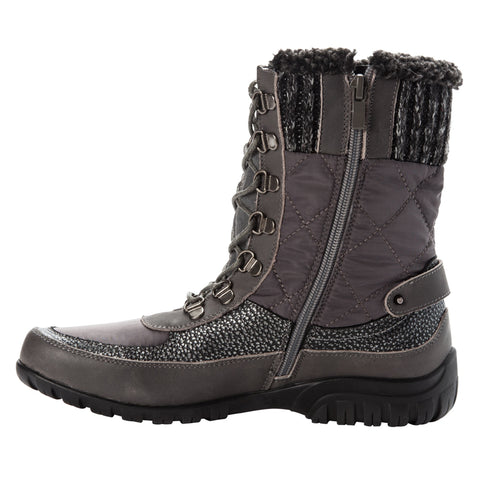 Propet Women s Winter Boots Delaney Frost WFV032S Grey Comfy Shoes Medical Supplies