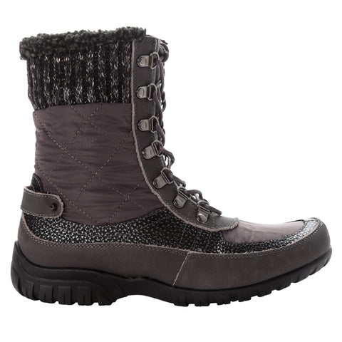 Propet Women s Winter Boots Delaney Frost WFV032S Grey Comfy Shoes Medical Supplies