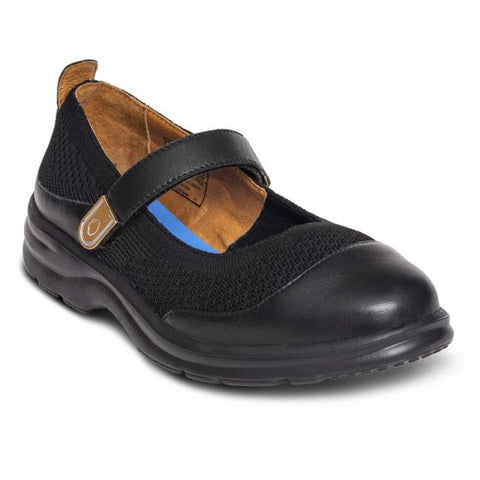 comfortable black dress shoes women Dr. Comfort Women's Diabetic Double Depth Shoes - Jackie