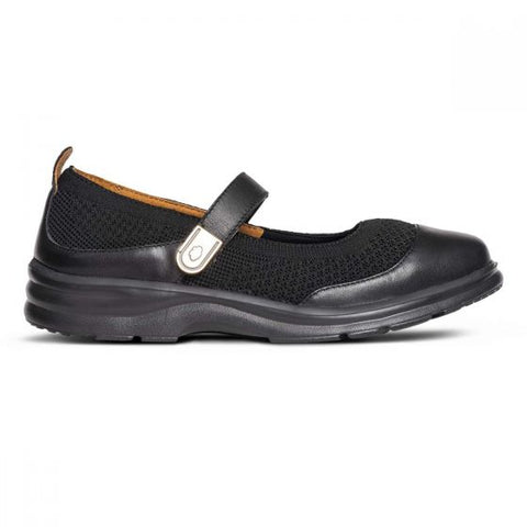 Dr. Comfort Jackie Women's Dress Shoe, Black, 8, Medium