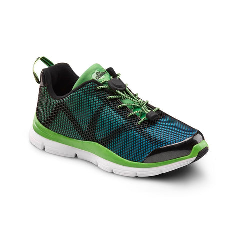 Dr. Comfort Women's Athletic Diabetic Shoe - Katy- Green/Turquoise